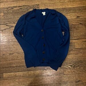 Women's Blue Cardigan Sweater